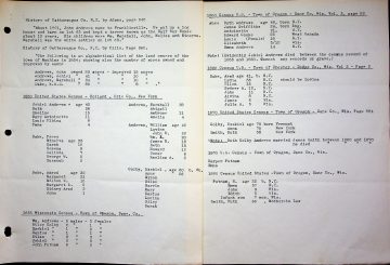 ANDREWS 5 History of Cattaraugus County NY, Census 1850 1880
